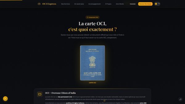 Section carte OCI