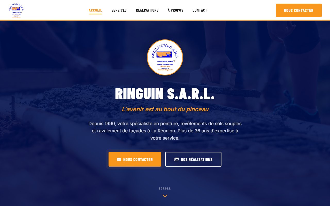 Page d'accueil RINGUIN S.A.R.L.